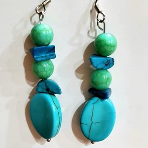 Turquoise Dangle Handmade Earrings